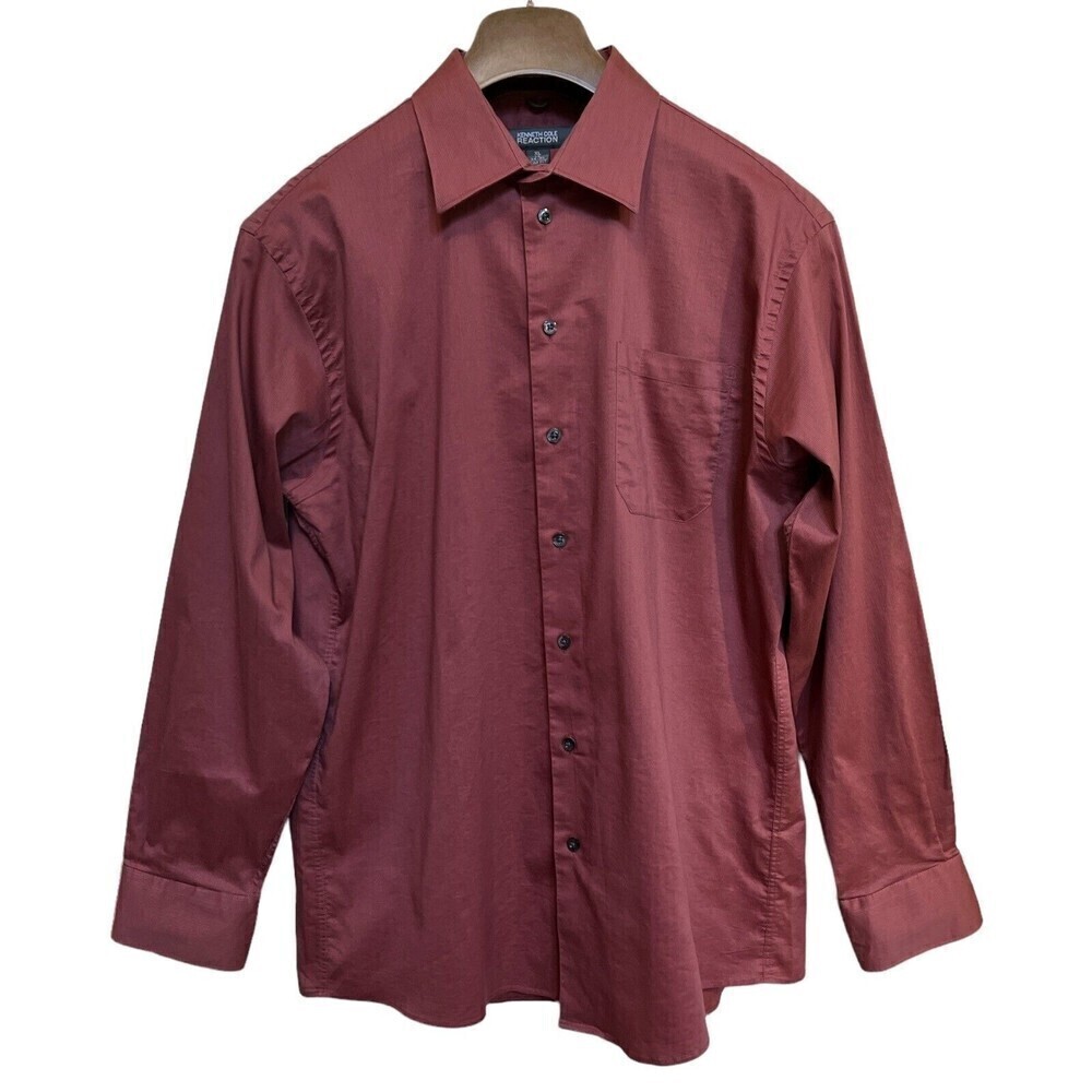 Kenneth‎ Cole Reaction Men’s Pinstripes Size XL Slim Fit Button Down Shirts